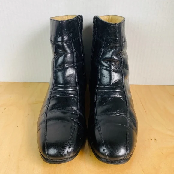 Florsheim Leather Side Zip Boots Size 8.5D FLORSHEIM MIDTOWN PLAIN TOE ZIPPER BOOT | LEATHER BOOT  main image 4